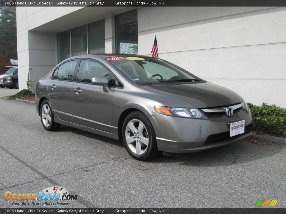 2006 Honda Civic EX Sedan Galaxy Gray Metallic / Gray Photo #1