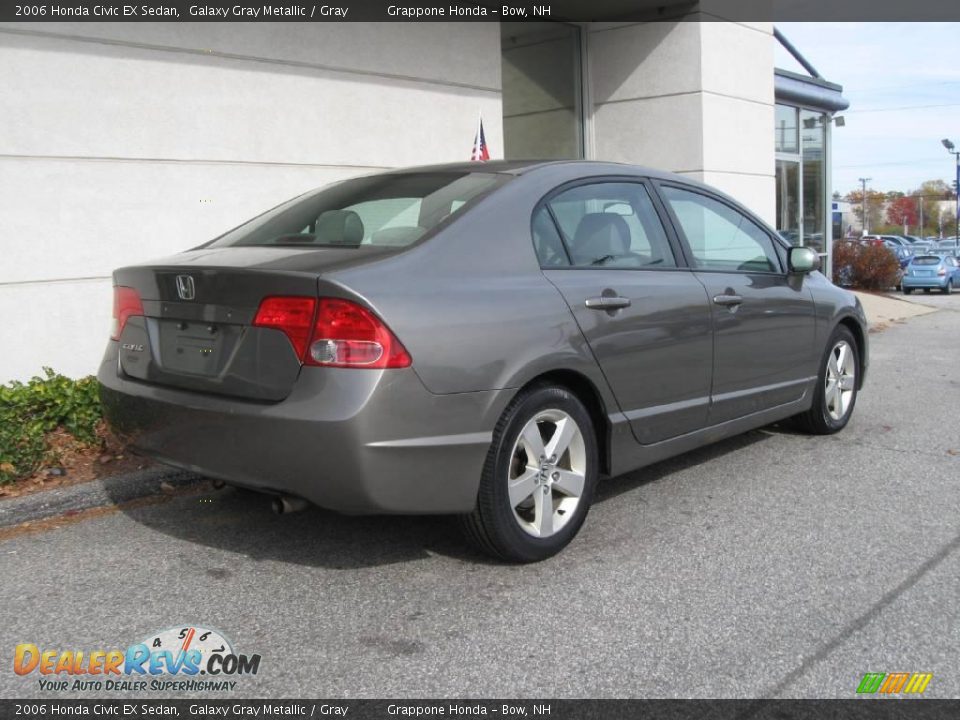 2006 Honda Civic EX Sedan Galaxy Gray Metallic / Gray Photo #3