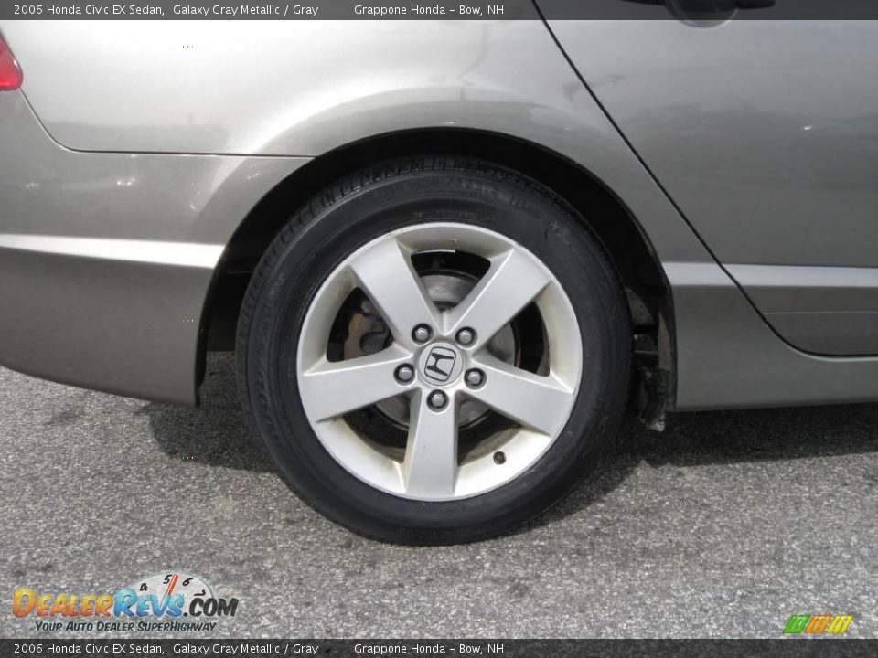 2006 Honda Civic EX Sedan Galaxy Gray Metallic / Gray Photo #4