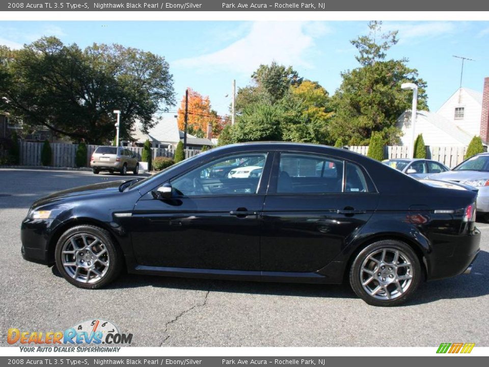 2008 Acura TL 3.5 Type-S Nighthawk Black Pearl / Ebony/Silver Photo #4