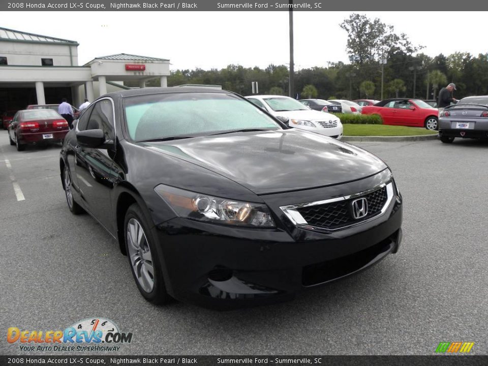 2008 Honda Accord LX-S Coupe Nighthawk Black Pearl / Black Photo #1