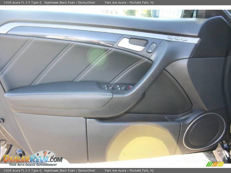 2008 Acura TL 3.5 Type-S Nighthawk Black Pearl / Ebony/Silver Photo #9