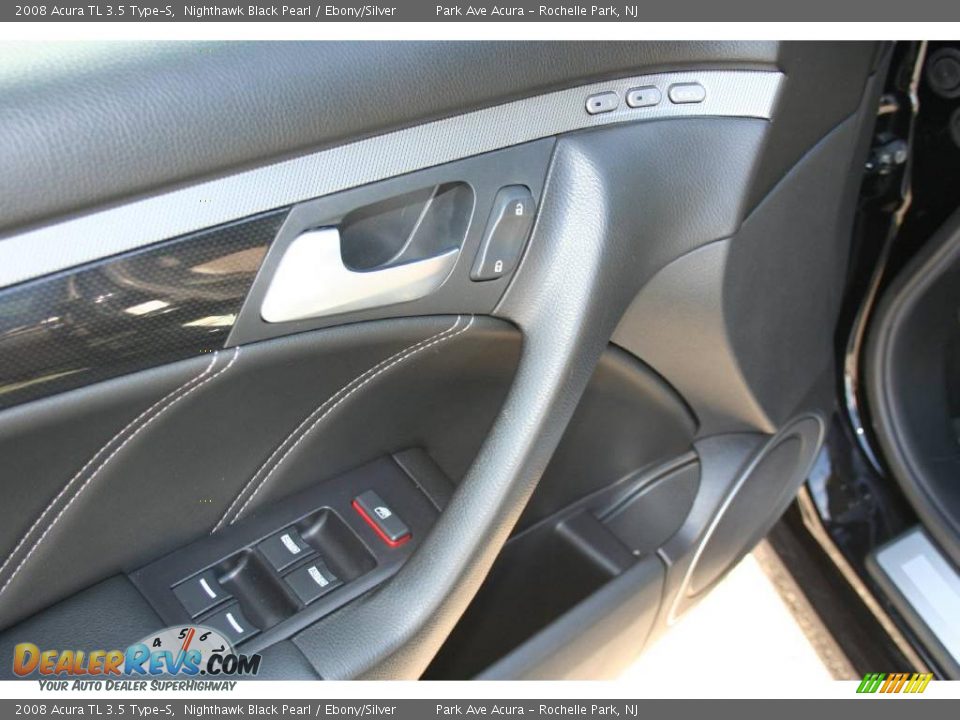 2008 Acura TL 3.5 Type-S Nighthawk Black Pearl / Ebony/Silver Photo #10