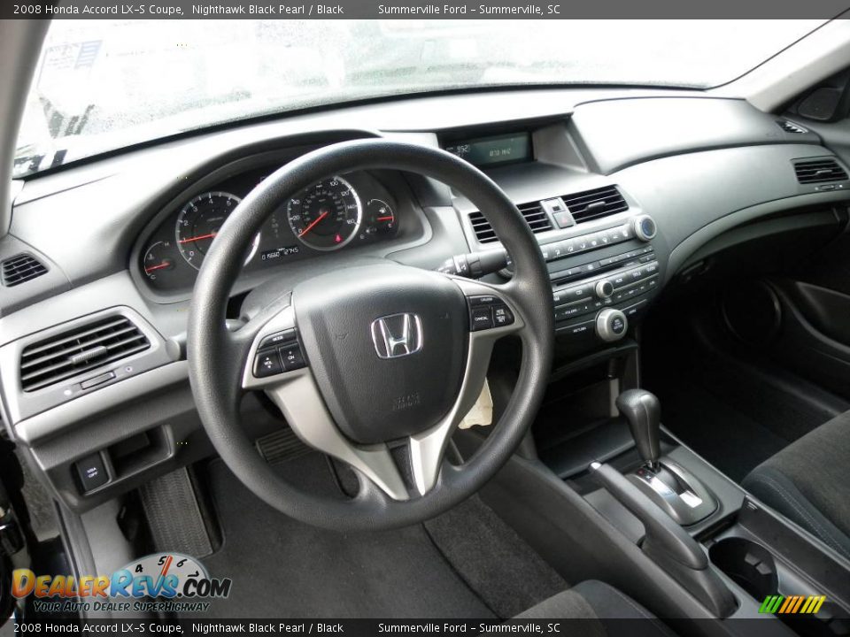 2008 Honda Accord LX-S Coupe Nighthawk Black Pearl / Black Photo #3