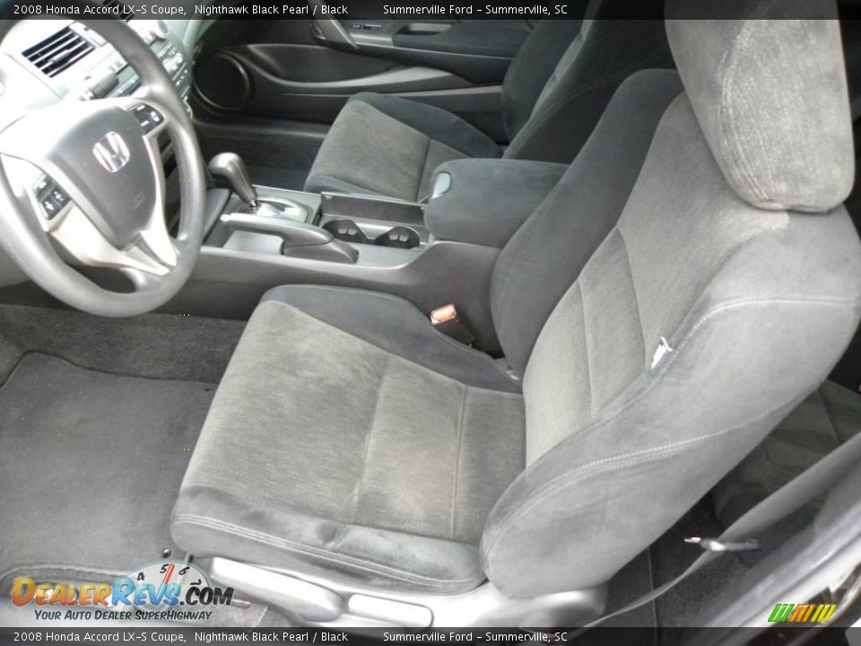 2008 Honda Accord LX-S Coupe Nighthawk Black Pearl / Black Photo #4