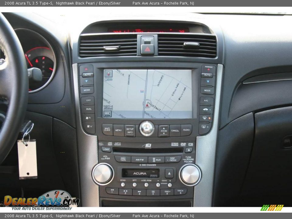 2008 Acura TL 3.5 Type-S Nighthawk Black Pearl / Ebony/Silver Photo #16
