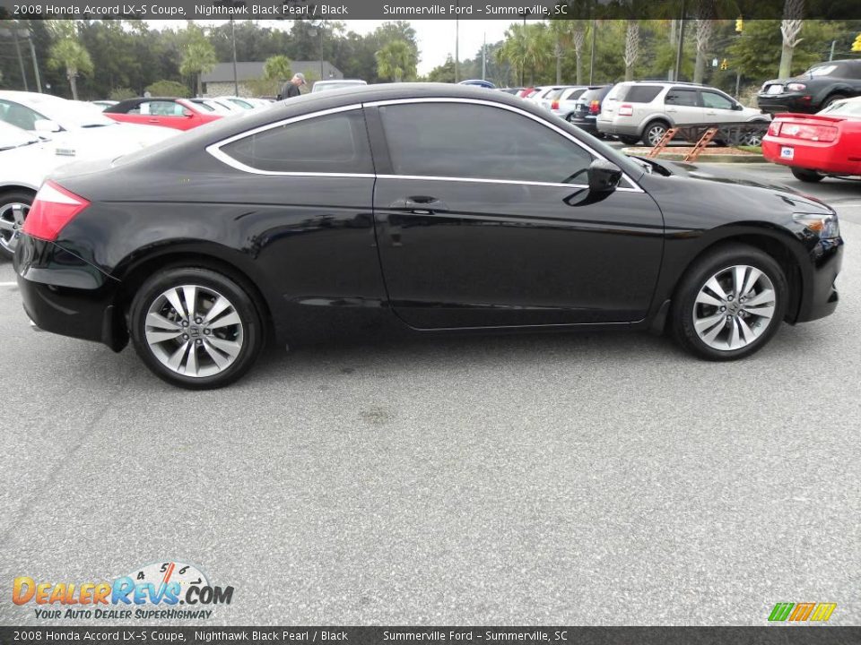 2008 Honda Accord LX-S Coupe Nighthawk Black Pearl / Black Photo #9