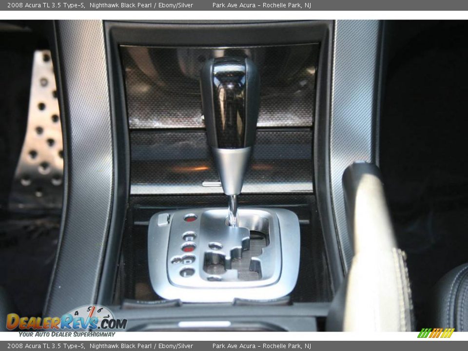 2008 Acura TL 3.5 Type-S Nighthawk Black Pearl / Ebony/Silver Photo #17