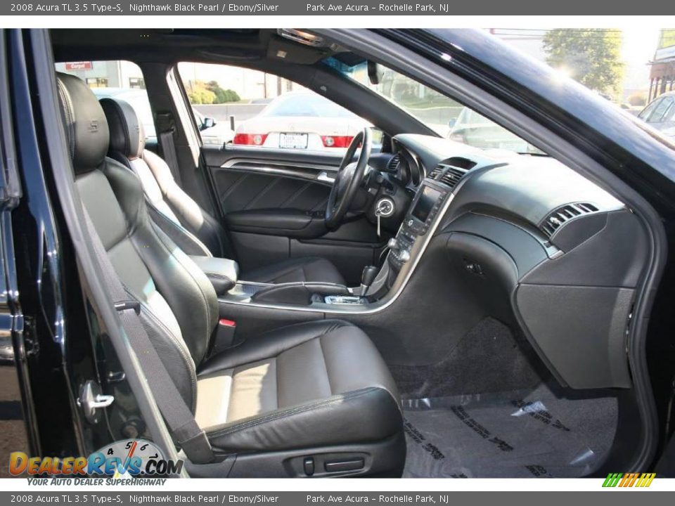 2008 Acura TL 3.5 Type-S Nighthawk Black Pearl / Ebony/Silver Photo #18