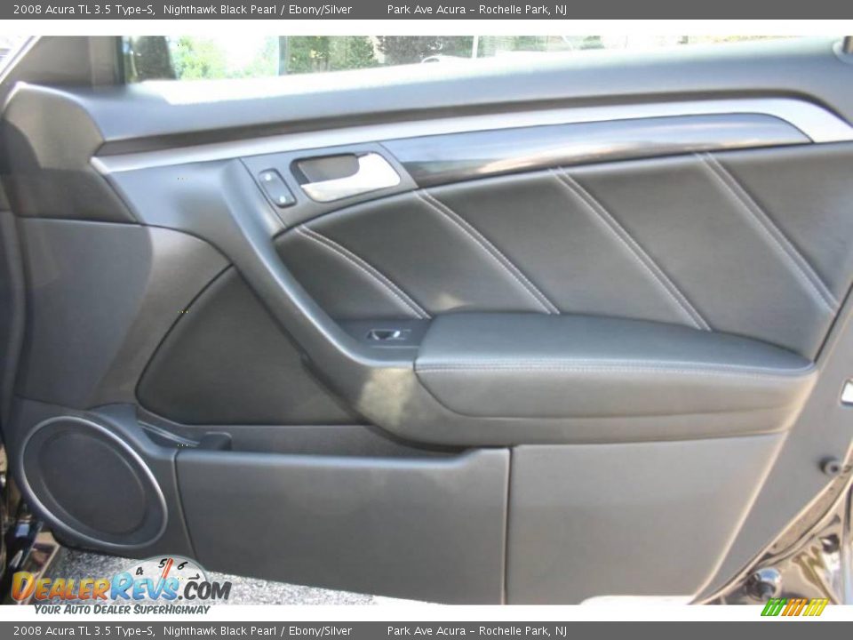 2008 Acura TL 3.5 Type-S Nighthawk Black Pearl / Ebony/Silver Photo #19