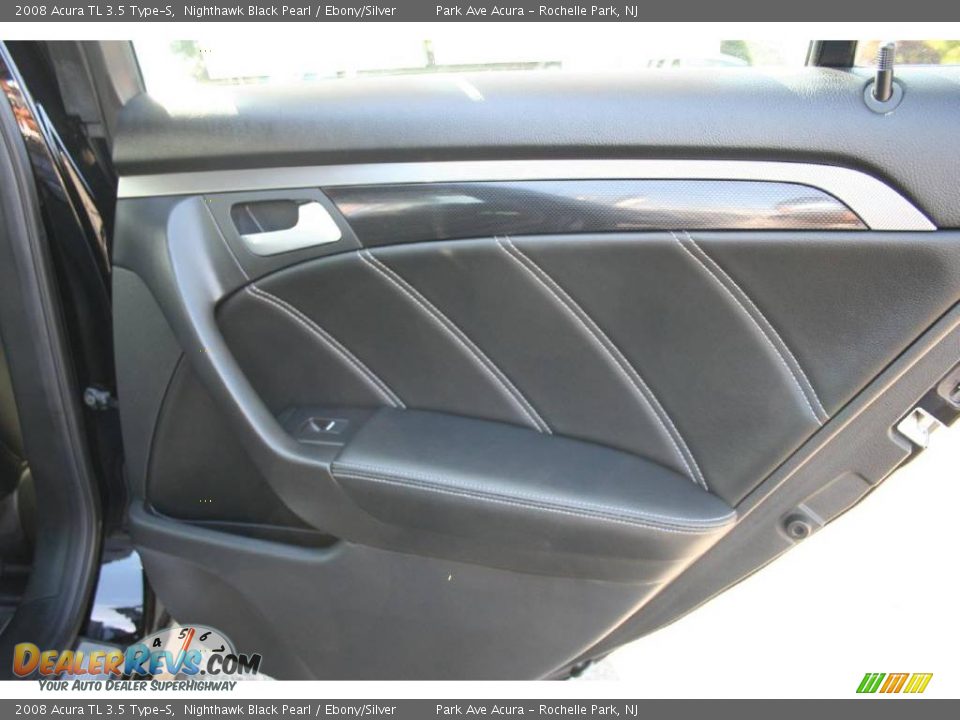 2008 Acura TL 3.5 Type-S Nighthawk Black Pearl / Ebony/Silver Photo #20