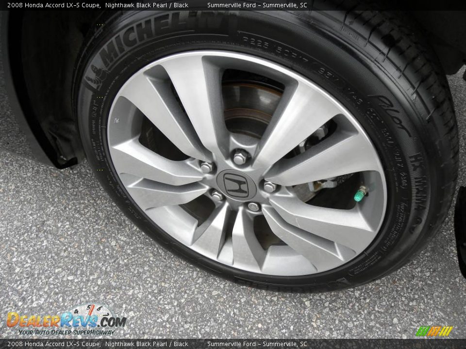 2008 Honda Accord LX-S Coupe Nighthawk Black Pearl / Black Photo #13