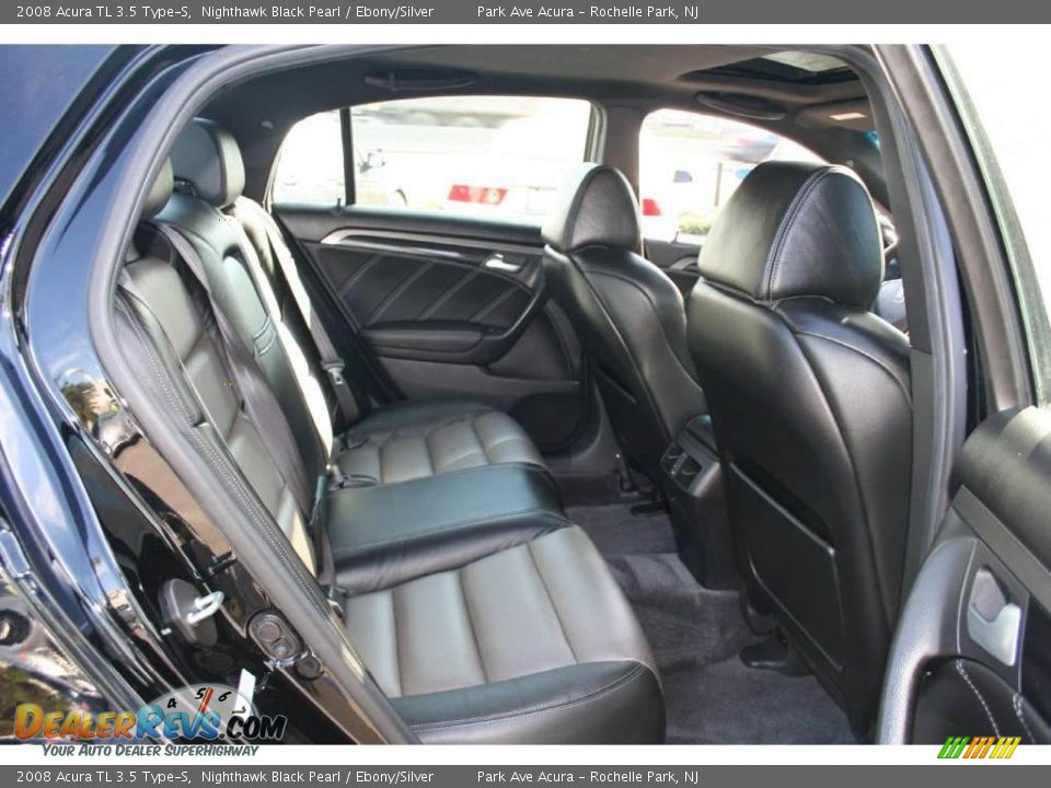 2008 Acura TL 3.5 Type-S Nighthawk Black Pearl / Ebony/Silver Photo #21