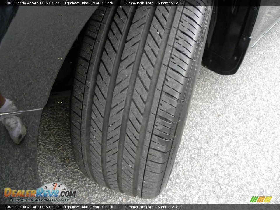 2008 Honda Accord LX-S Coupe Nighthawk Black Pearl / Black Photo #14