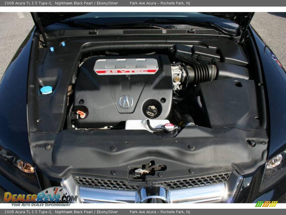 2008 Acura TL 3.5 Type-S Nighthawk Black Pearl / Ebony/Silver Photo #25