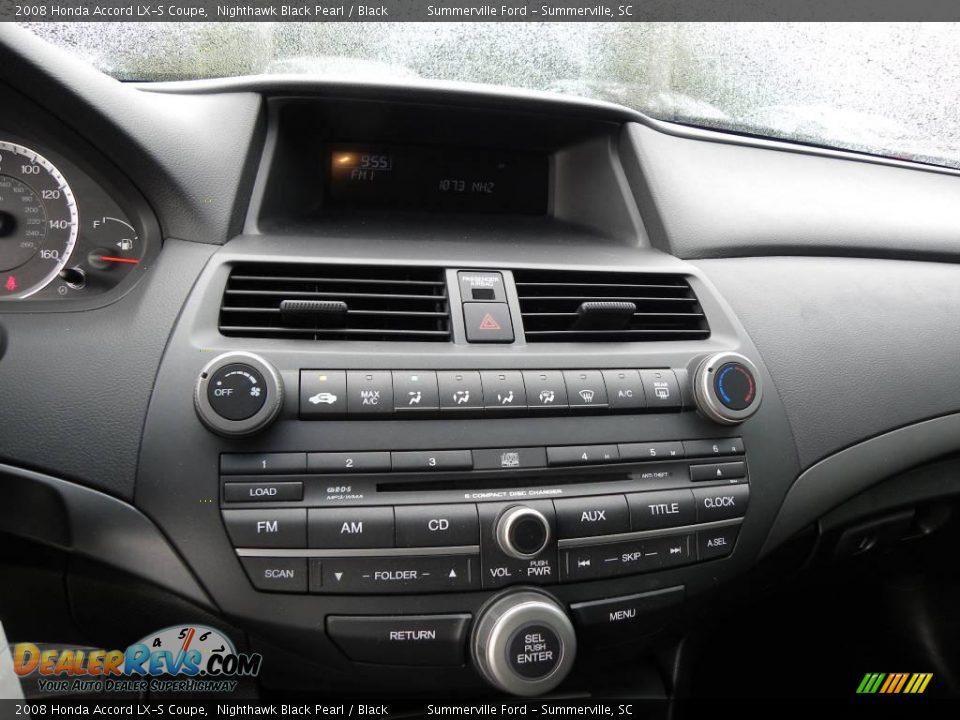 2008 Honda Accord LX-S Coupe Nighthawk Black Pearl / Black Photo #17