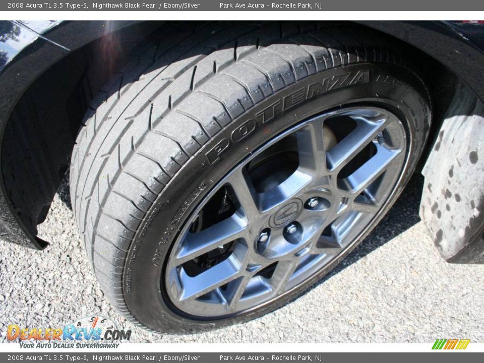 2008 Acura TL 3.5 Type-S Nighthawk Black Pearl / Ebony/Silver Photo #27