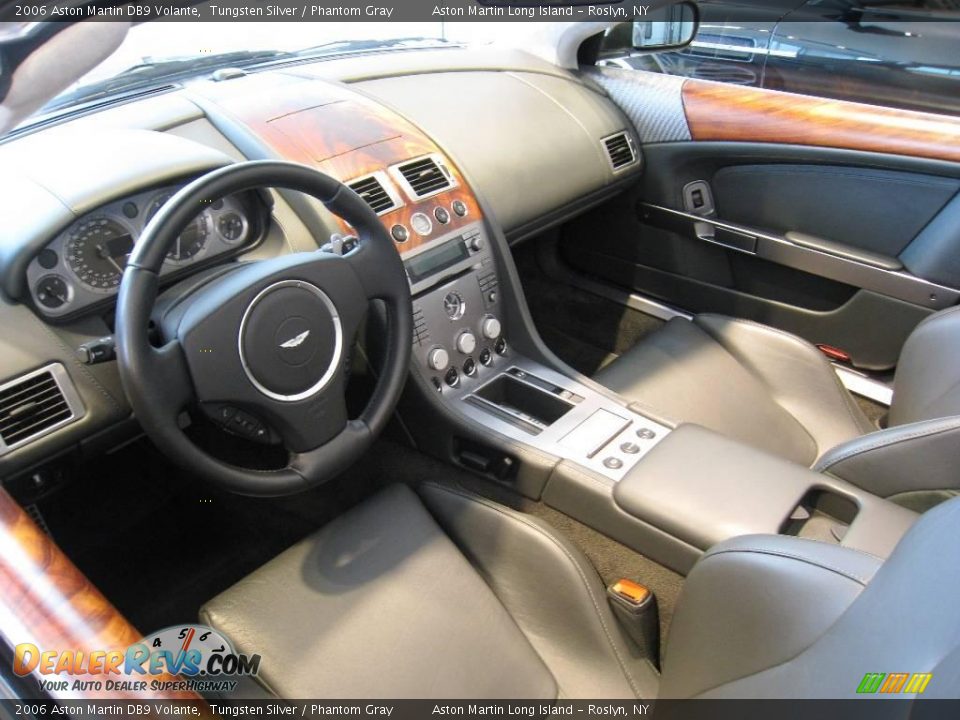 2006 Aston Martin DB9 Volante Tungsten Silver / Phantom Gray Photo #17