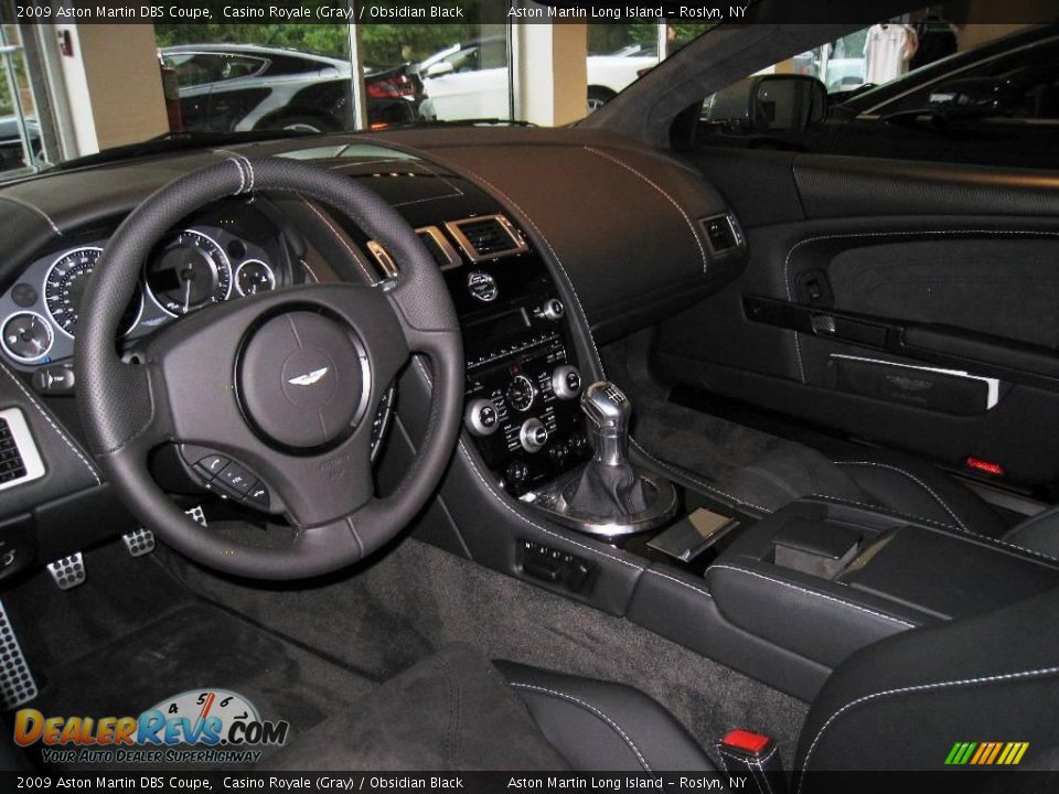 2009 Aston Martin DBS Coupe Casino Royale (Gray) / Obsidian Black Photo #14