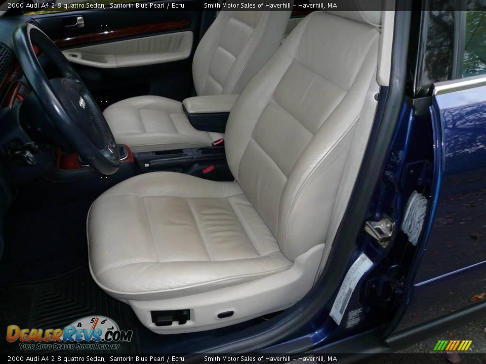 2000 Audi A4 2.8 quattro Sedan Santorin Blue Pearl / Ecru Photo #6