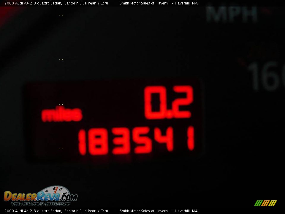2000 Audi A4 2.8 quattro Sedan Santorin Blue Pearl / Ecru Photo #10