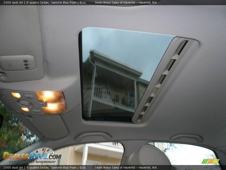 2000 Audi A4 2.8 quattro Sedan Santorin Blue Pearl / Ecru Photo #12