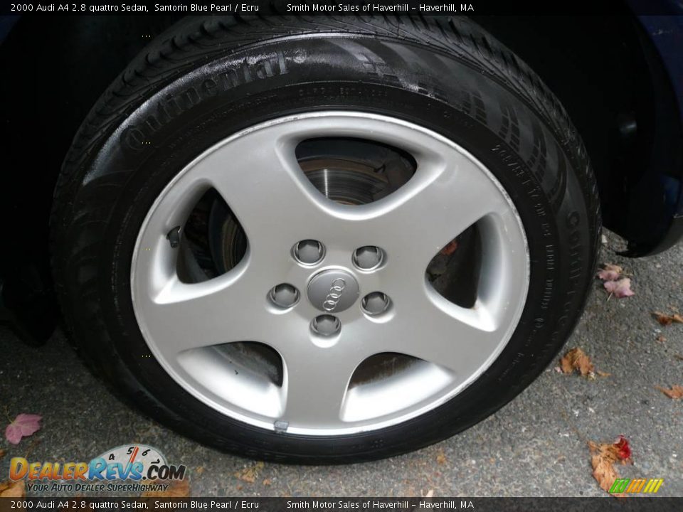 2000 Audi A4 2.8 quattro Sedan Santorin Blue Pearl / Ecru Photo #13