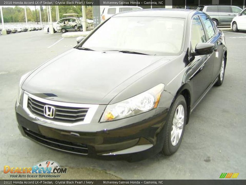 2010 Honda Accord LX-P Sedan Crystal Black Pearl / Ivory Photo #1