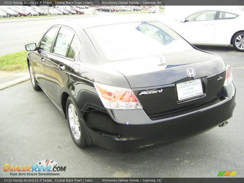 2010 Honda Accord LX-P Sedan Crystal Black Pearl / Ivory Photo #2