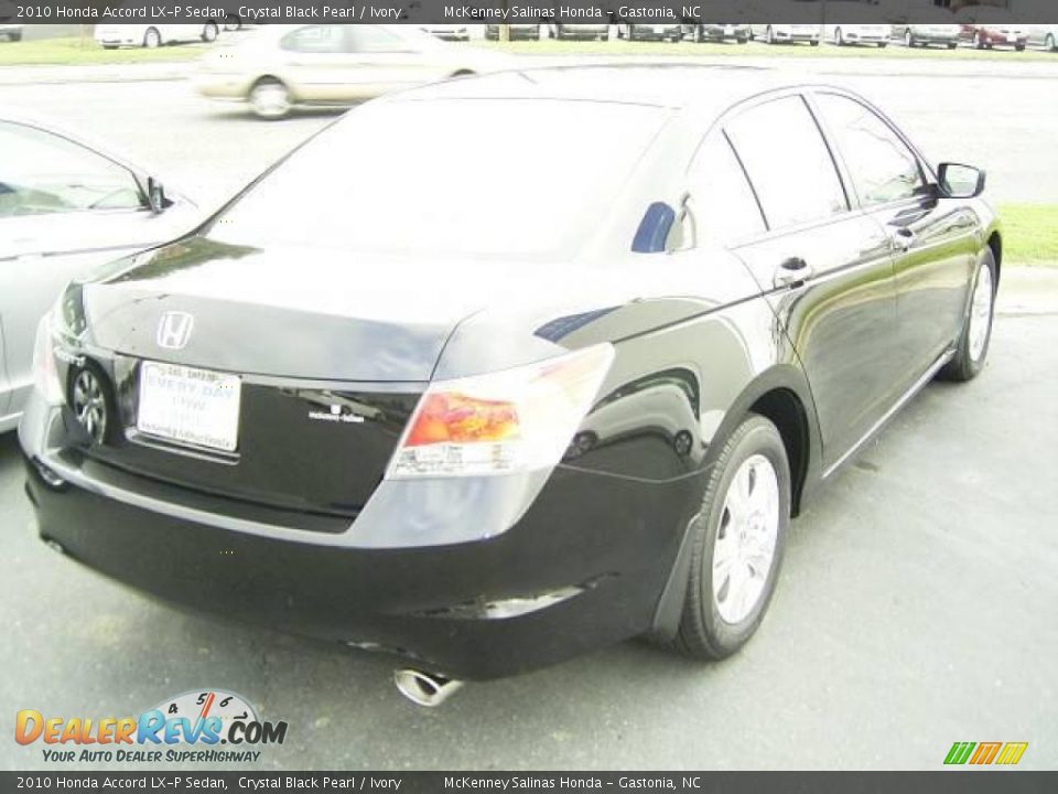 2010 Honda Accord LX-P Sedan Crystal Black Pearl / Ivory Photo #4