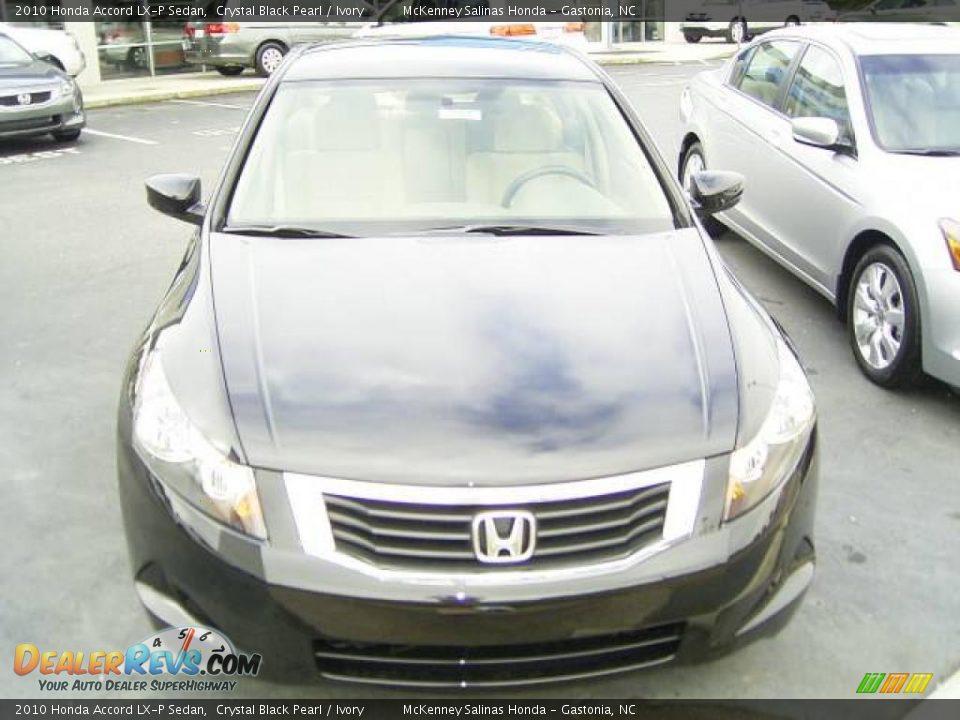 2010 Honda Accord LX-P Sedan Crystal Black Pearl / Ivory Photo #6