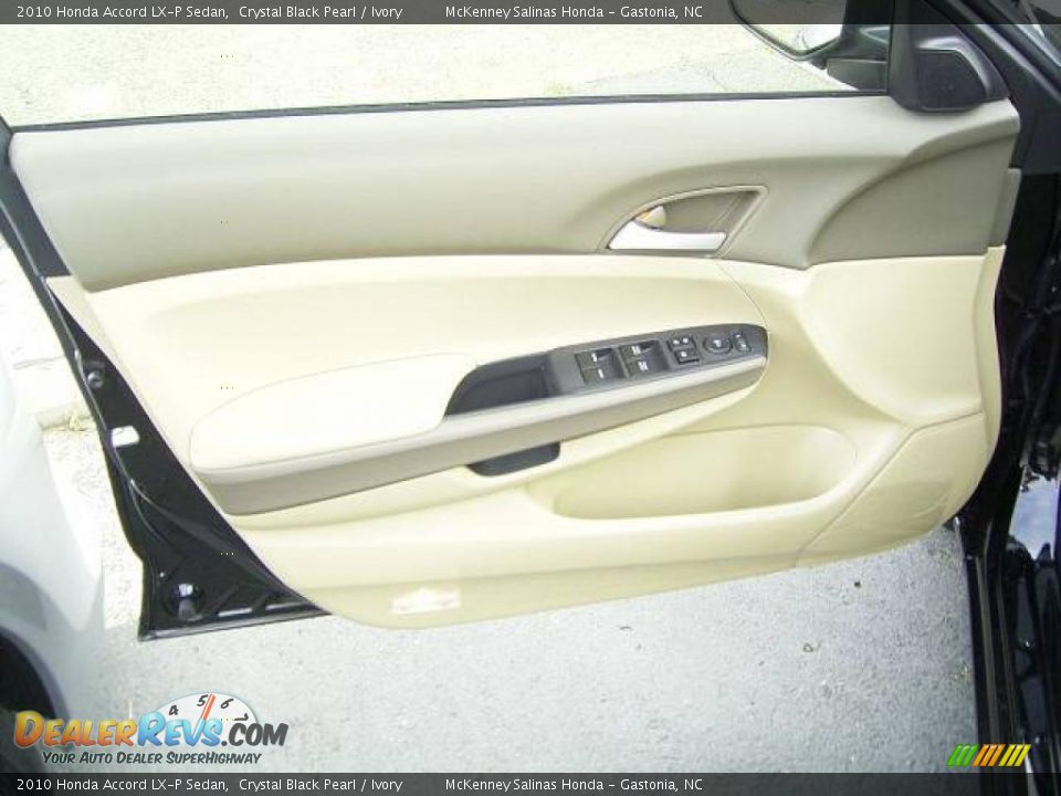 2010 Honda Accord LX-P Sedan Crystal Black Pearl / Ivory Photo #7