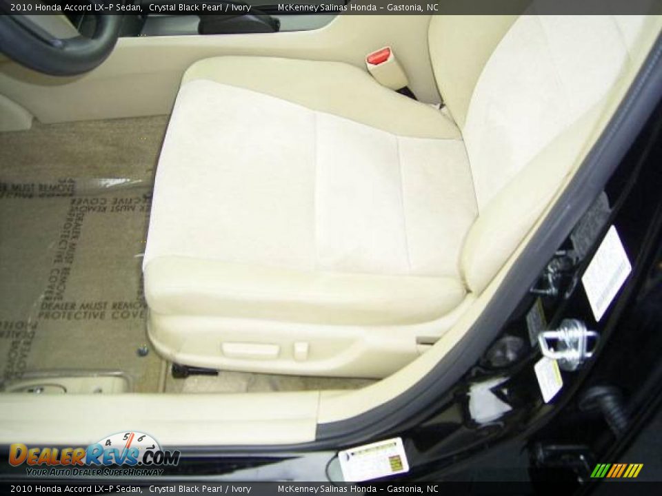 2010 Honda Accord LX-P Sedan Crystal Black Pearl / Ivory Photo #8
