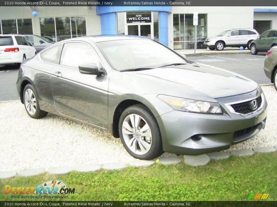 2010 Honda Accord EX-L Coupe Polished Metal Metallic / Ivory Photo #4