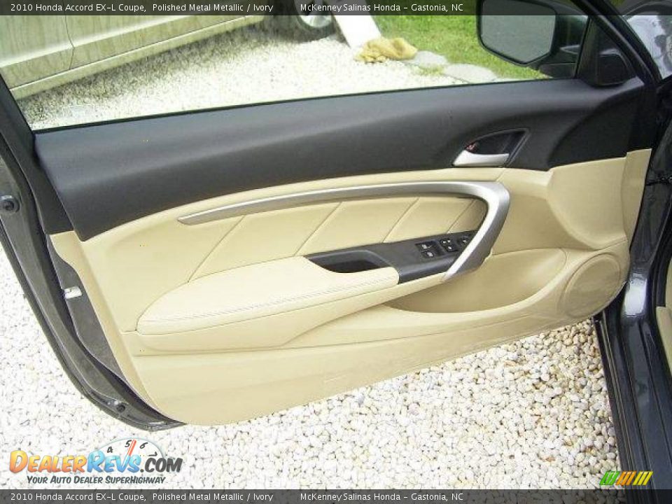 2010 Honda Accord EX-L Coupe Polished Metal Metallic / Ivory Photo #5
