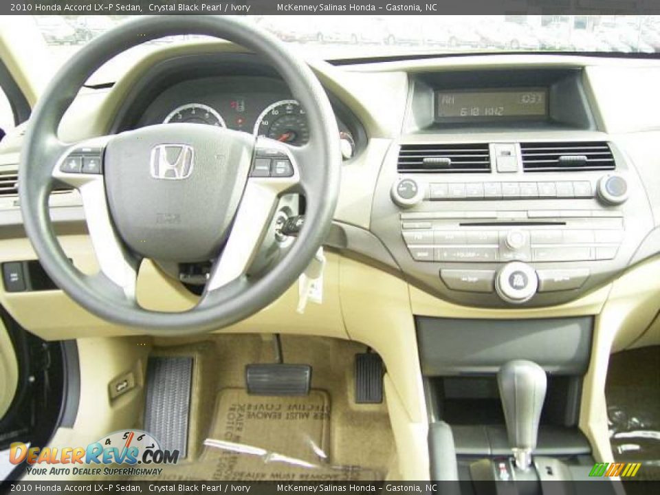 2010 Honda Accord LX-P Sedan Crystal Black Pearl / Ivory Photo #21