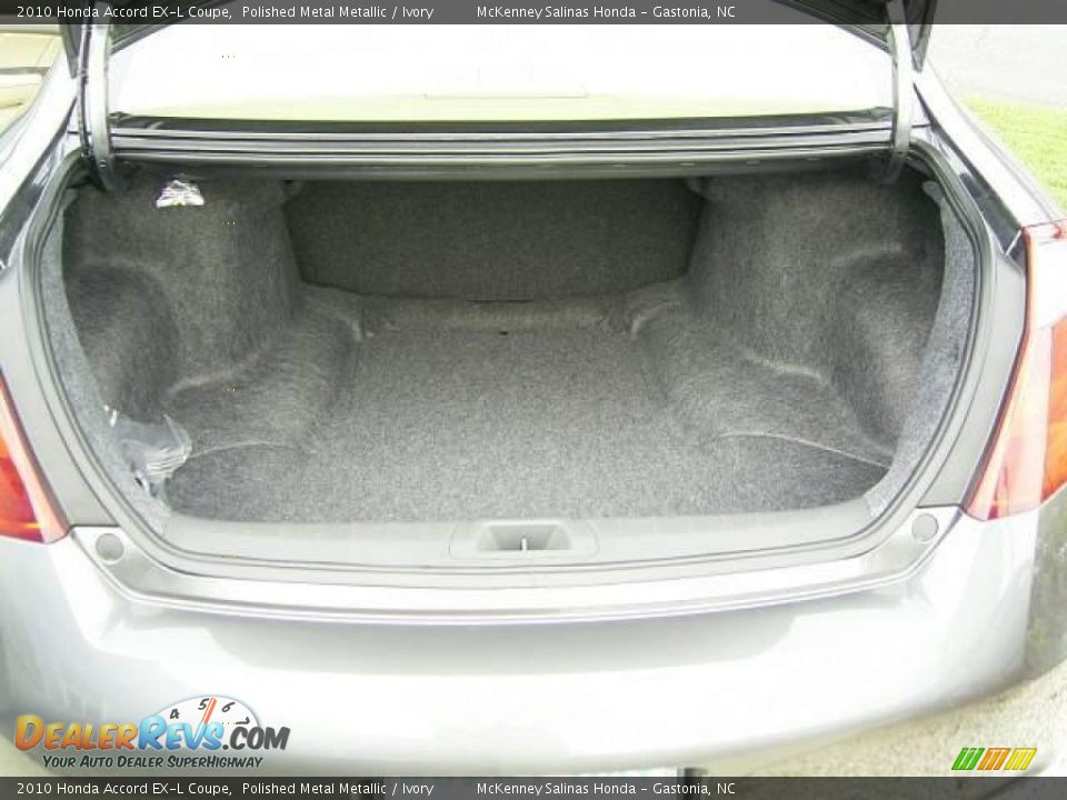 2010 Honda Accord EX-L Coupe Polished Metal Metallic / Ivory Photo #10
