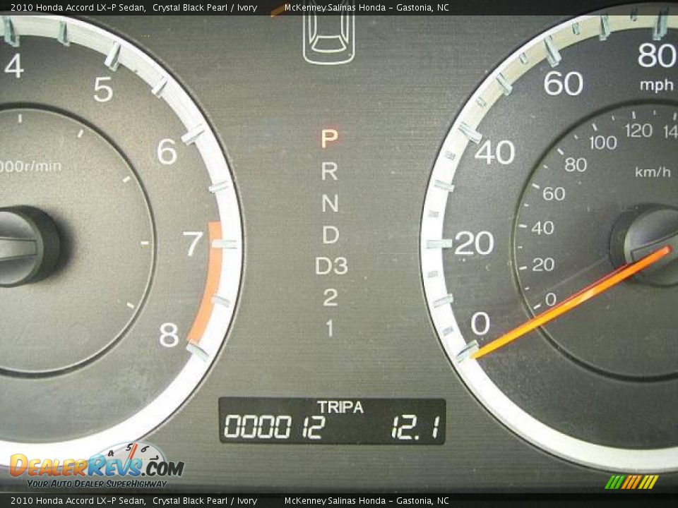 2010 Honda Accord LX-P Sedan Crystal Black Pearl / Ivory Photo #26