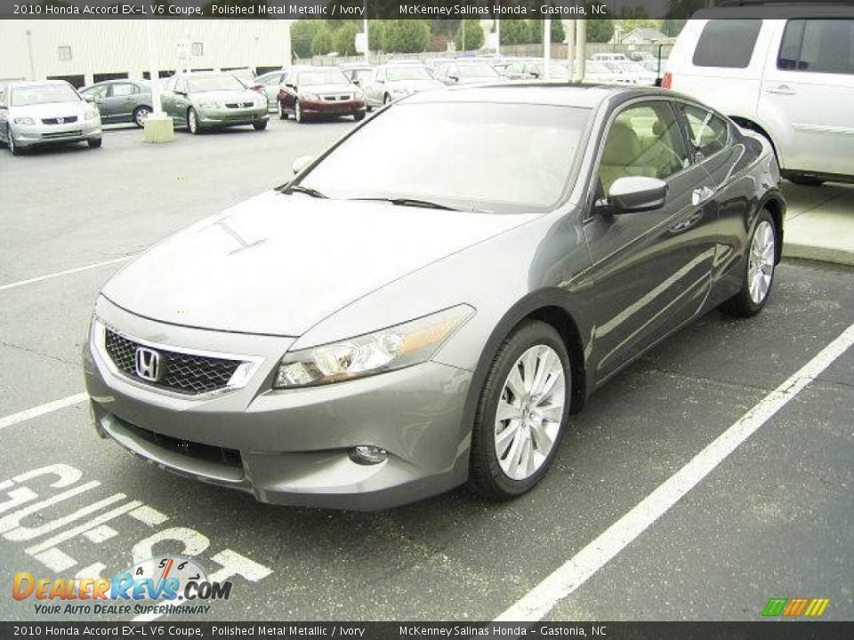 2010 Honda Accord EX-L V6 Coupe Polished Metal Metallic / Ivory Photo #1