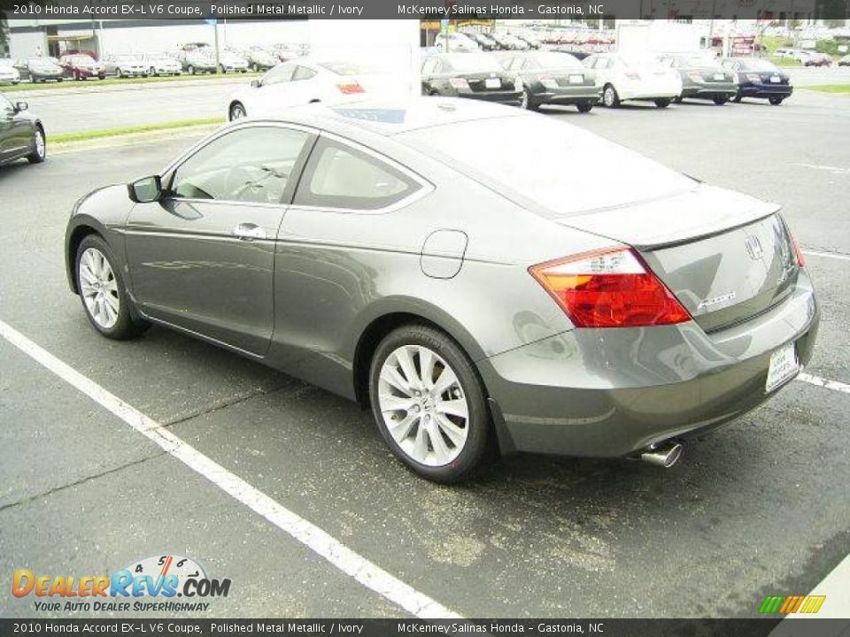 2010 Honda Accord EX-L V6 Coupe Polished Metal Metallic / Ivory Photo #2