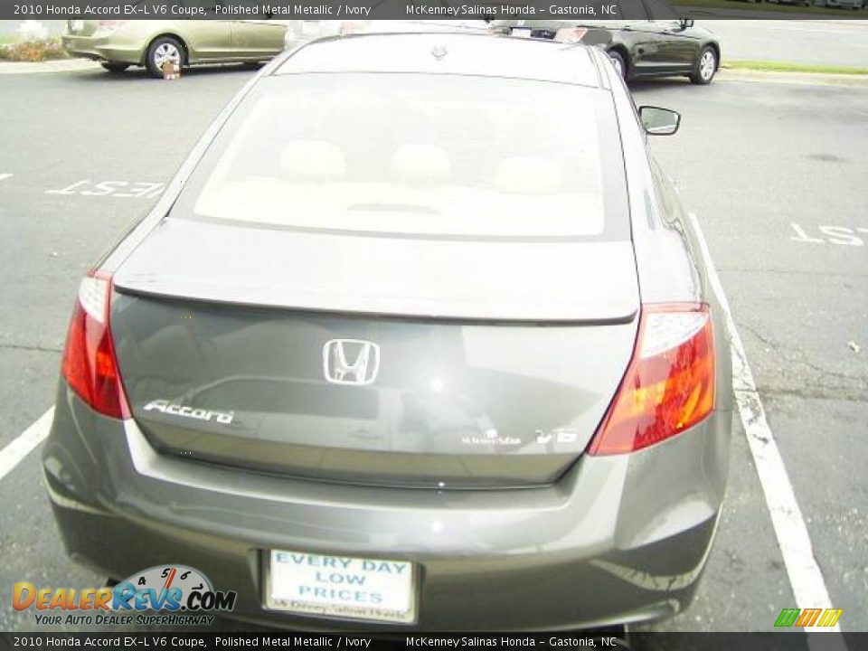2010 Honda Accord EX-L V6 Coupe Polished Metal Metallic / Ivory Photo #3