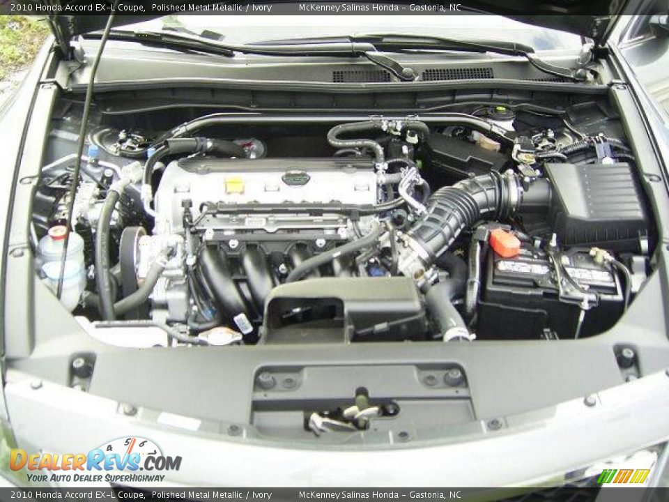 2010 Honda Accord EX-L Coupe Polished Metal Metallic / Ivory Photo #17