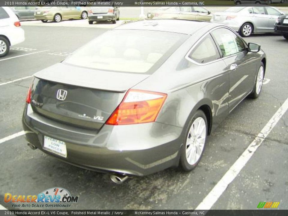2010 Honda Accord EX-L V6 Coupe Polished Metal Metallic / Ivory Photo #4