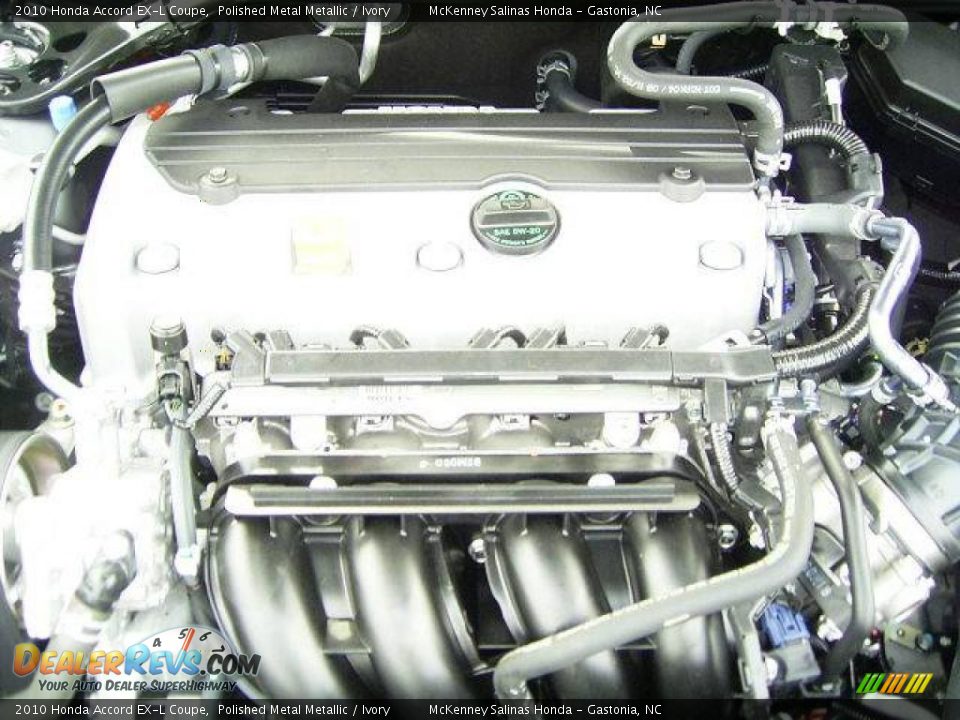 2010 Honda Accord EX-L Coupe Polished Metal Metallic / Ivory Photo #18