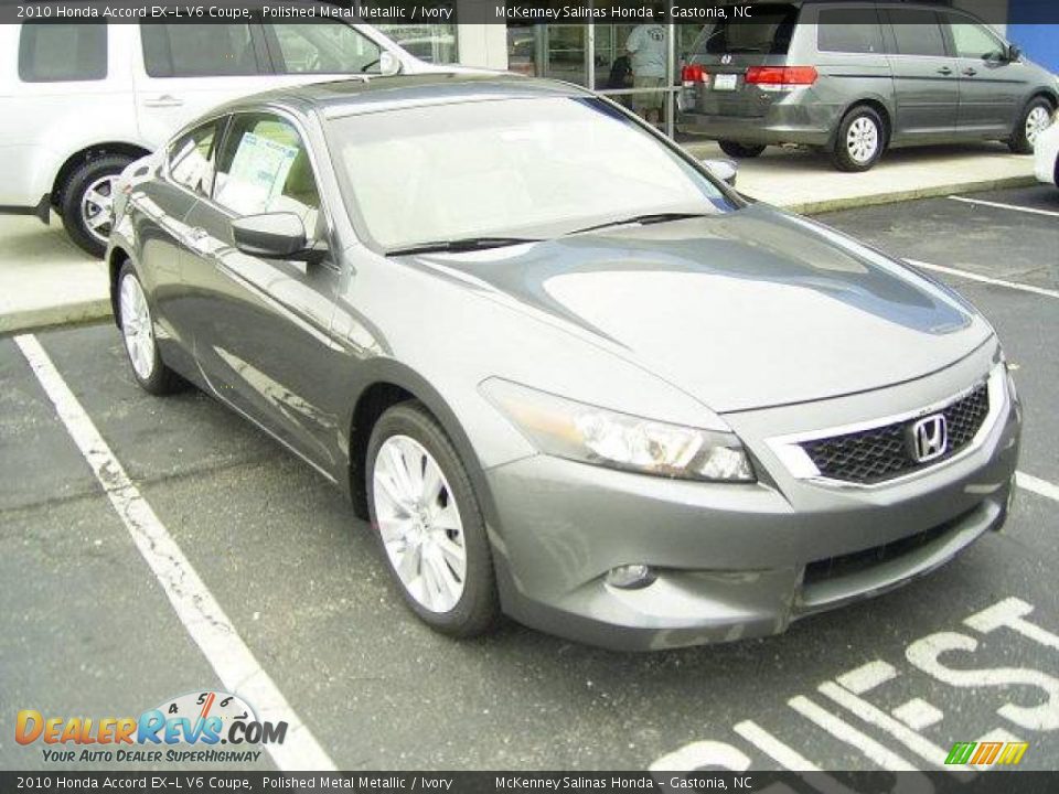 2010 Honda Accord EX-L V6 Coupe Polished Metal Metallic / Ivory Photo #5