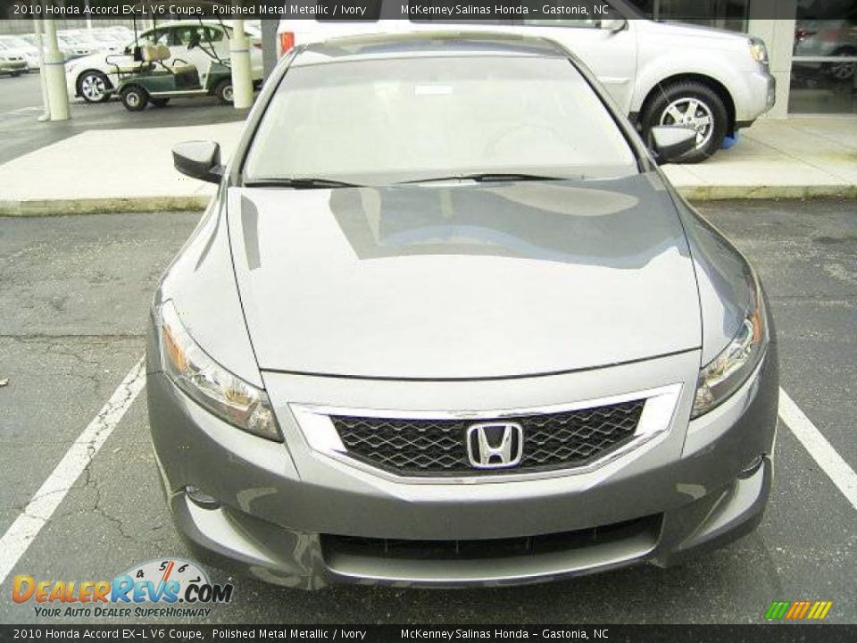 2010 Honda Accord EX-L V6 Coupe Polished Metal Metallic / Ivory Photo #6