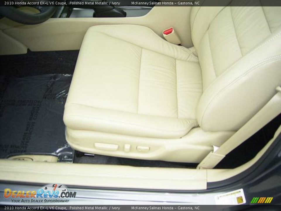 2010 Honda Accord EX-L V6 Coupe Polished Metal Metallic / Ivory Photo #9