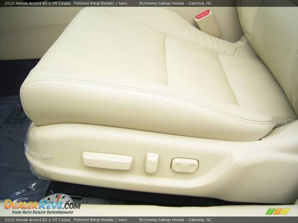 2010 Honda Accord EX-L V6 Coupe Polished Metal Metallic / Ivory Photo #10