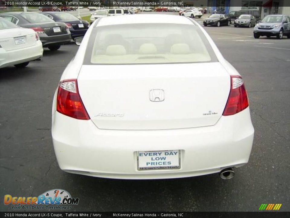 2010 Honda Accord LX-S Coupe Taffeta White / Ivory Photo #3