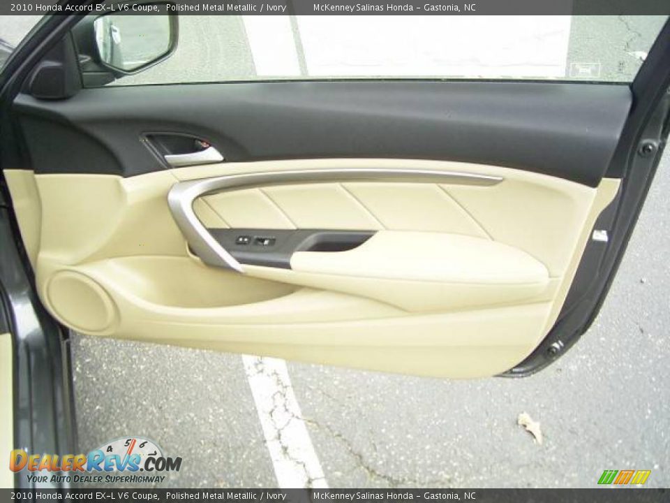 2010 Honda Accord EX-L V6 Coupe Polished Metal Metallic / Ivory Photo #17